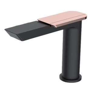 Смеситель для раковины Boch Mann Como BG BM10784 чёрный матовый/золото